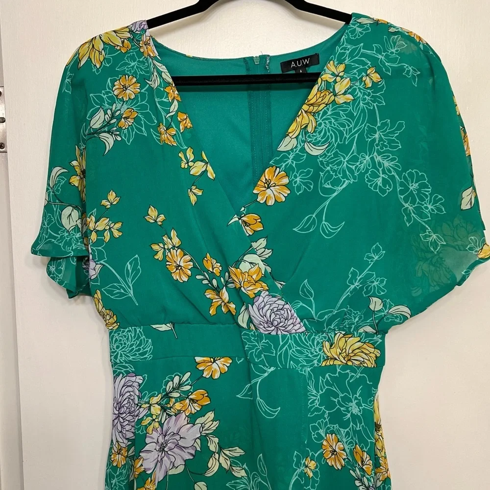 Gorgeous AUW Green Dress - Picture 7 of 10